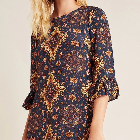 ANTHROPOLOGIE Kachel Tiburon Ruffled Maxi Dress - Picture 7 of 16